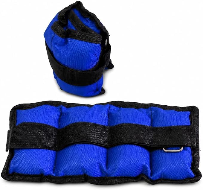 FALAH Adjustable Ankle & Wrist Weight Bags Pair Blue