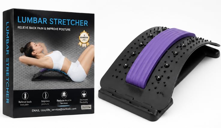Lumbar Back Stretcher for Lower Back Pain Relief & Posture