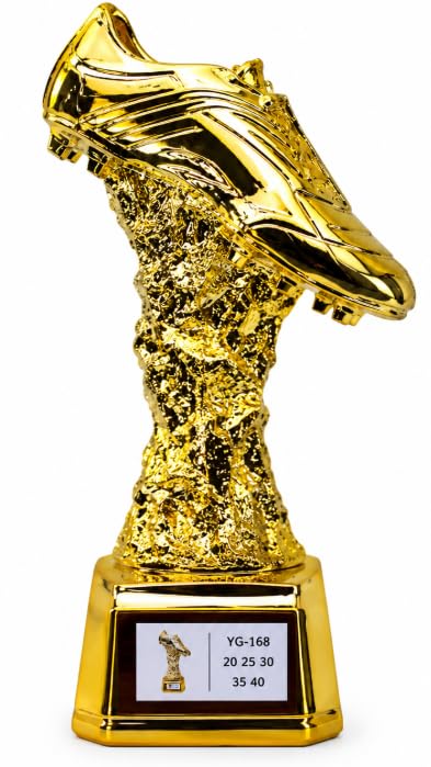 Soccer Shoe Resin Trophy Gold Finish FS-101, 29 cm