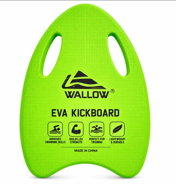 WALLOW EVA Kickboard for Swimming Training, Green