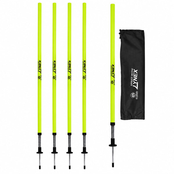 AI Falah PVC Spring Base Pole 150 cm, Neon Green