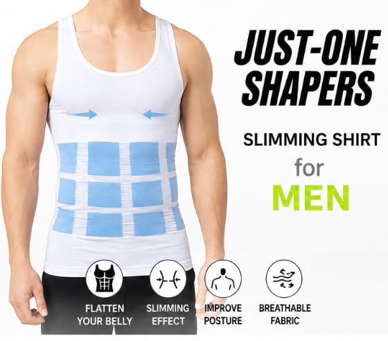 Just-One Shapers Seamless Sleeveless Body Shaper for Men