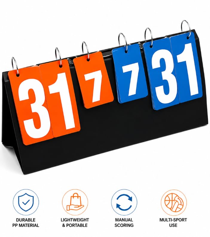 Portable Flip-Card Scoreboard for Volleyball & Basketball AS01-49