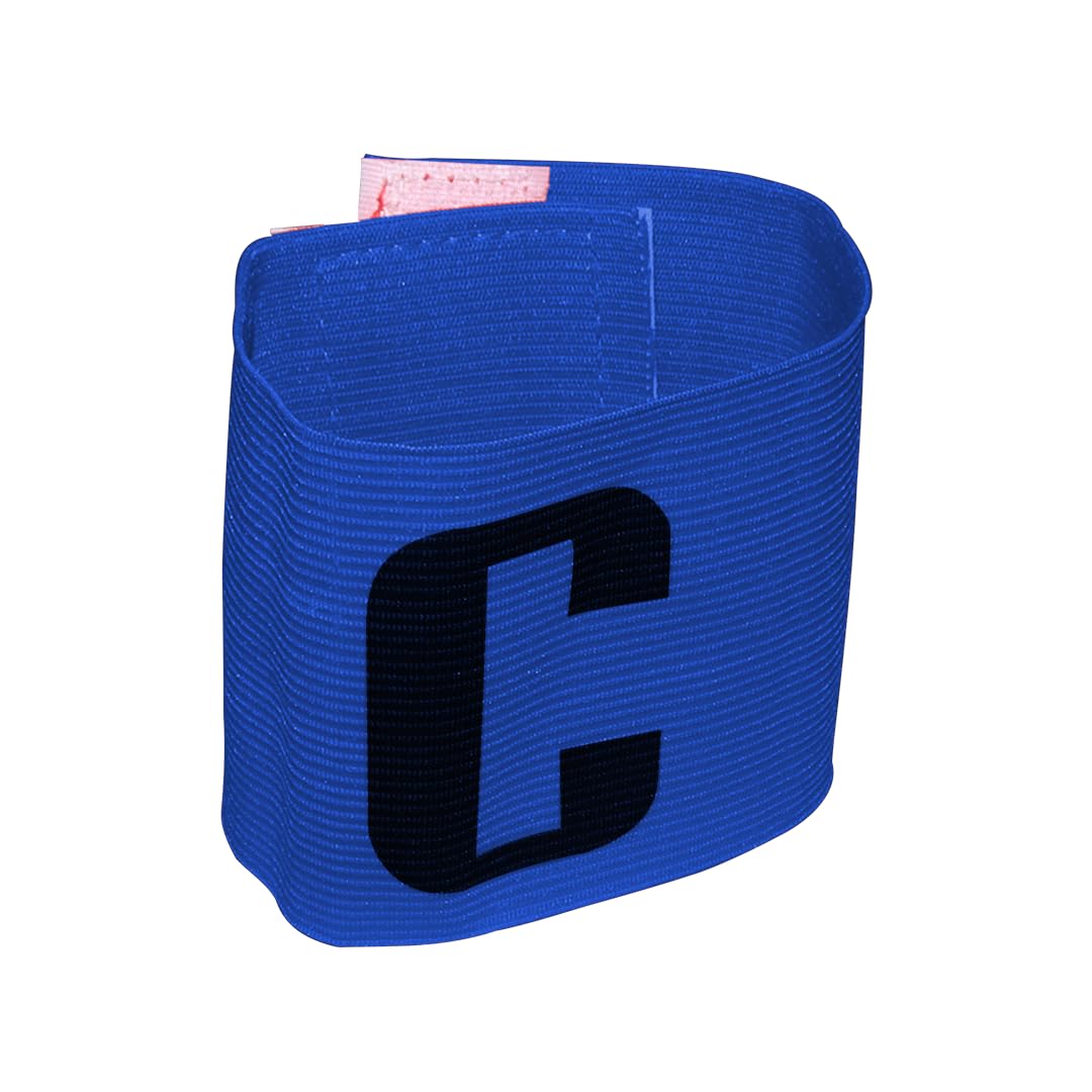 Soccer Captain Armband, Red and Blue, 2-Pack