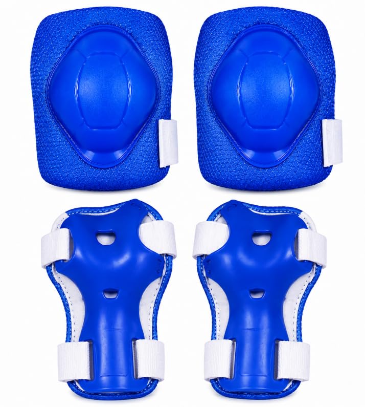 Kids Cycle Knee and Hand Guard Set, Safe and Durable Red