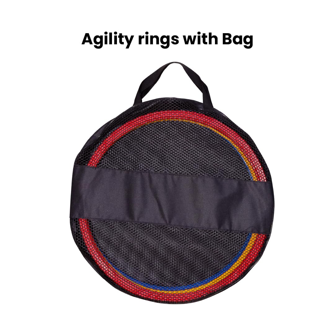 Speed And Agility Training Rings All Sports Fun Twist Fitness Obstacles Soccer Exercises (Set Of 12), 40cm Multicolor