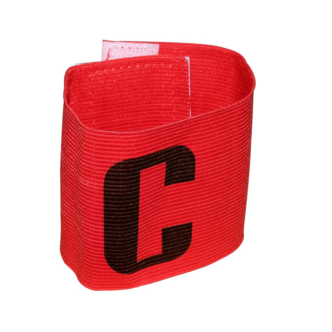 Soccer Captain Armband, Red and Blue, 2-Pack