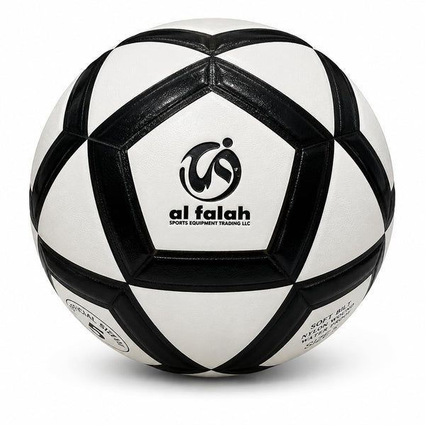Al Falah Size 5 Football Mikasa FX Model Black & White