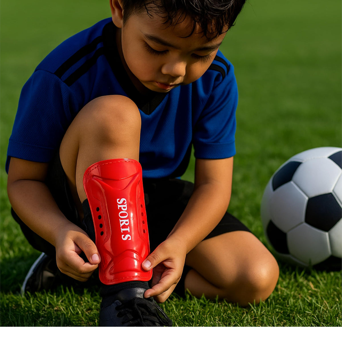 Sports Shin Guards, Protective Soccer Equipment 1 PAIR
