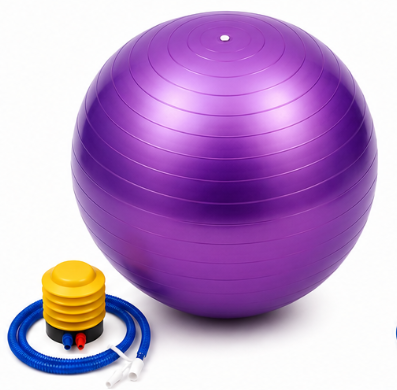 AL FALAH Exercise Gym Ball with Air Pump – Multiple Colors
