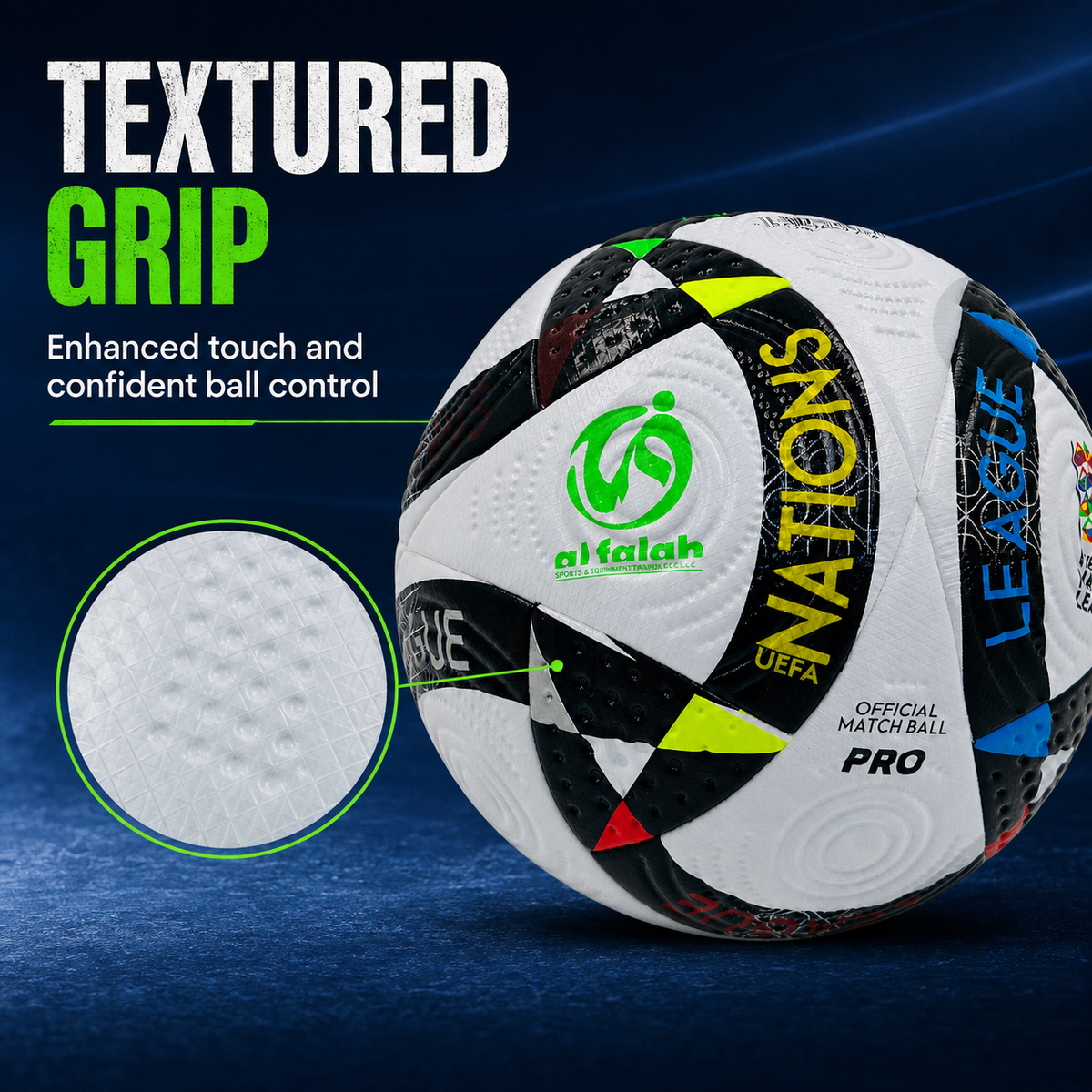Al Falah UEFA Grip Football – Size 5