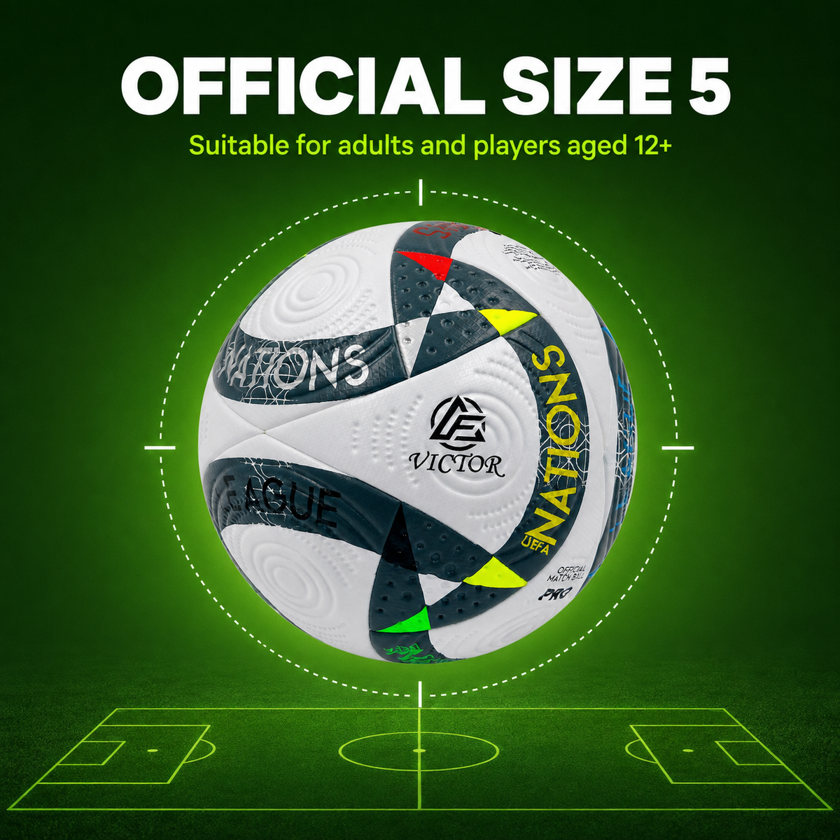 Victor UEFA Grip Football – Size 5